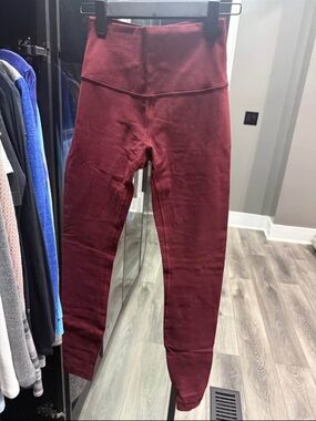 lululemon athletica High-Rise Burgundy Leggings